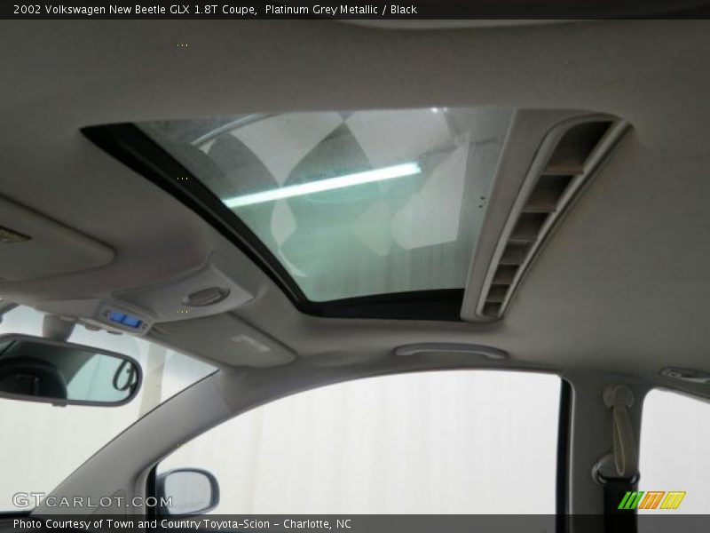 Platinum Grey Metallic / Black 2002 Volkswagen New Beetle GLX 1.8T Coupe