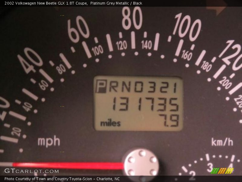 Platinum Grey Metallic / Black 2002 Volkswagen New Beetle GLX 1.8T Coupe
