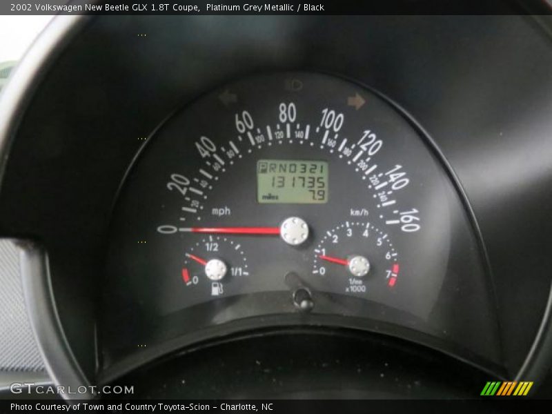 Platinum Grey Metallic / Black 2002 Volkswagen New Beetle GLX 1.8T Coupe