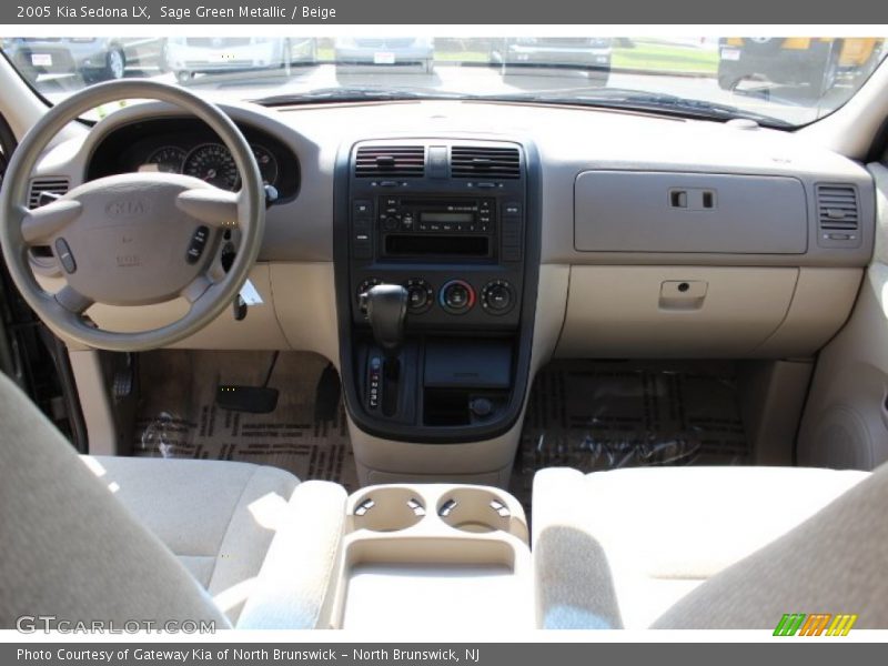 Sage Green Metallic / Beige 2005 Kia Sedona LX