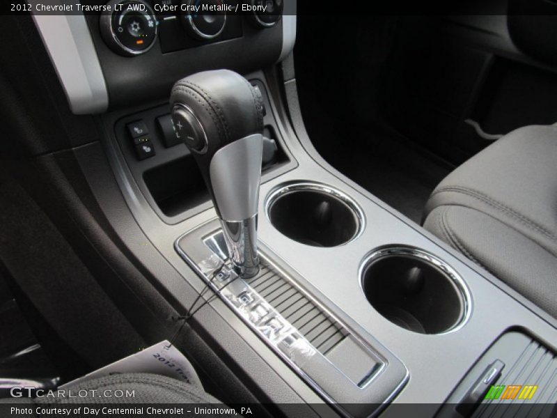Cyber Gray Metallic / Ebony 2012 Chevrolet Traverse LT AWD