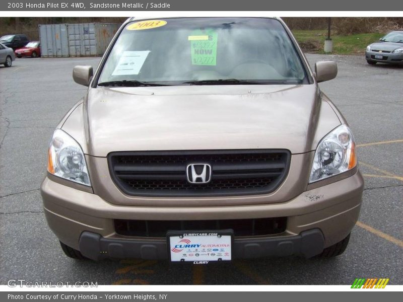 Sandstone Metallic / Saddle 2003 Honda Pilot EX 4WD