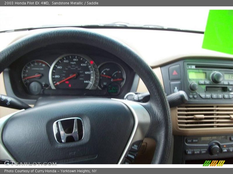 Sandstone Metallic / Saddle 2003 Honda Pilot EX 4WD