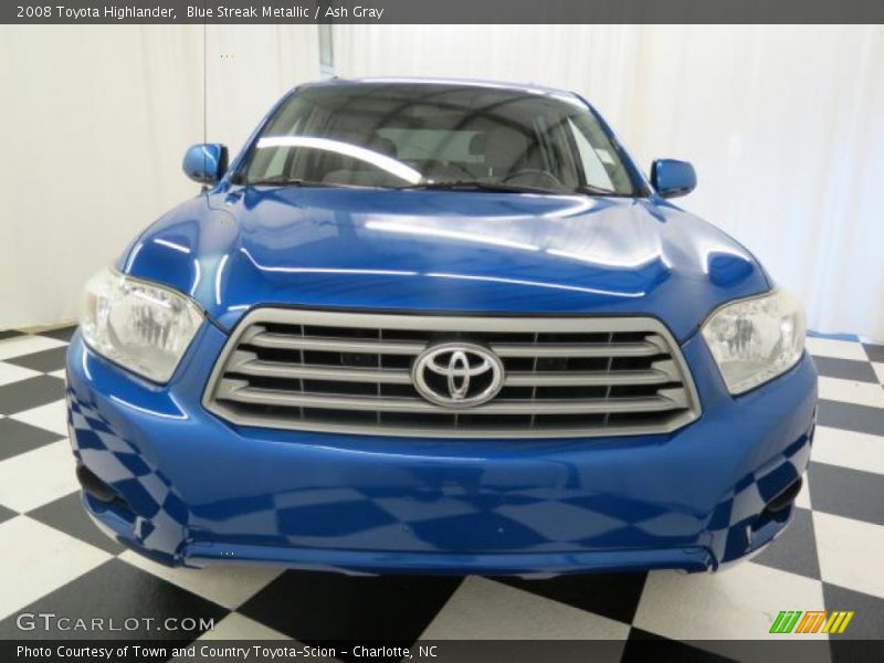 Blue Streak Metallic / Ash Gray 2008 Toyota Highlander