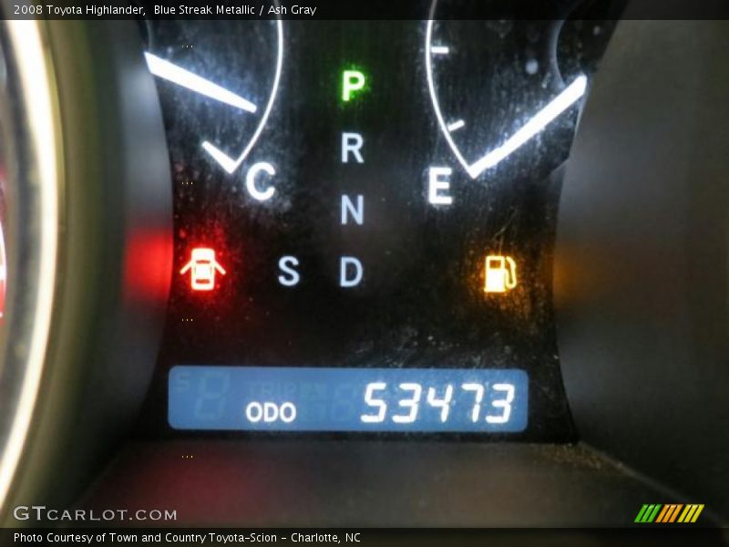Blue Streak Metallic / Ash Gray 2008 Toyota Highlander