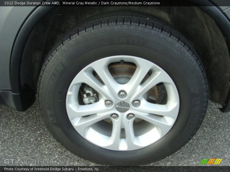 Mineral Gray Metallic / Dark Graystone/Medium Graystone 2012 Dodge Durango Crew AWD