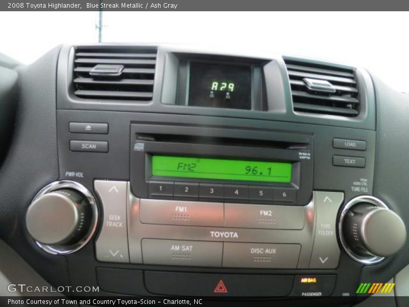 Blue Streak Metallic / Ash Gray 2008 Toyota Highlander