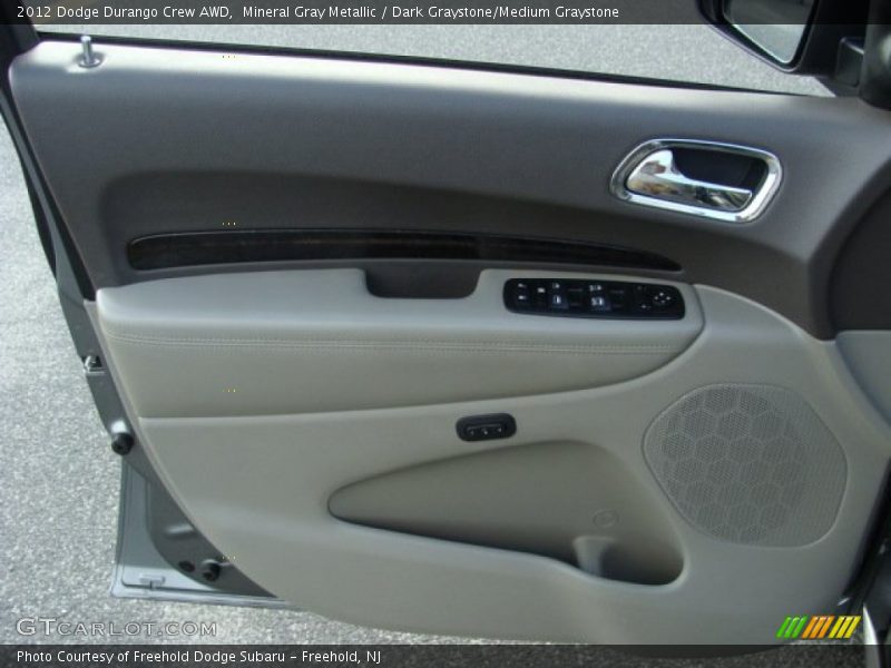 Mineral Gray Metallic / Dark Graystone/Medium Graystone 2012 Dodge Durango Crew AWD