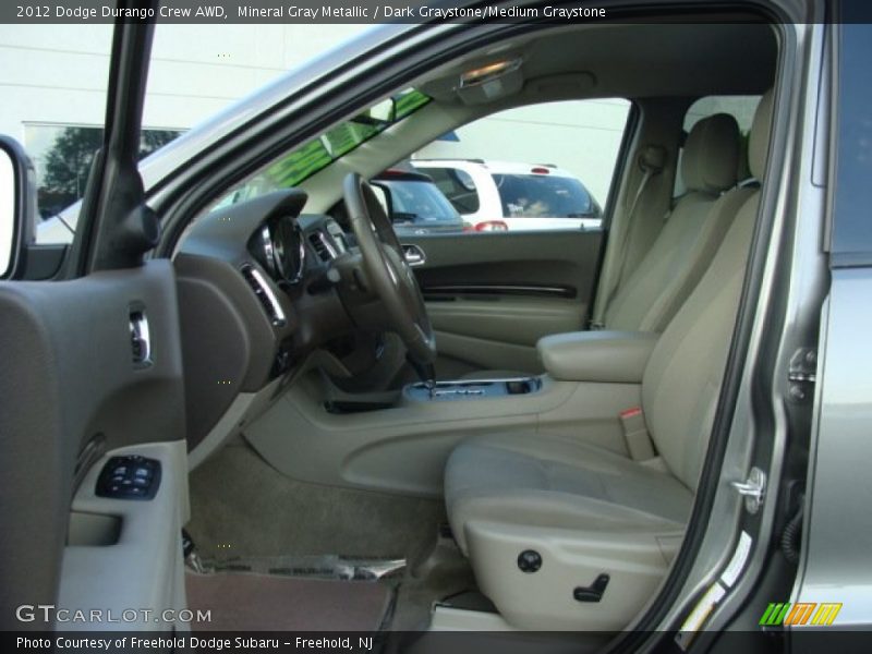 Mineral Gray Metallic / Dark Graystone/Medium Graystone 2012 Dodge Durango Crew AWD