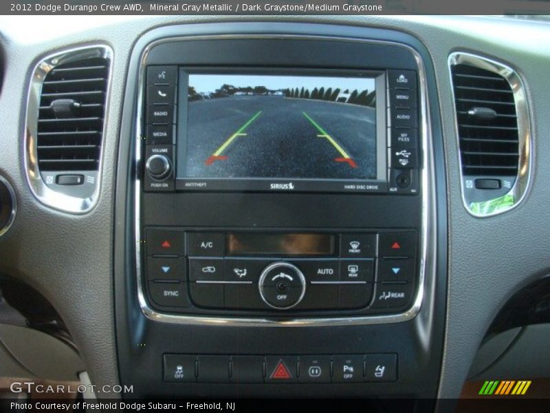 Mineral Gray Metallic / Dark Graystone/Medium Graystone 2012 Dodge Durango Crew AWD