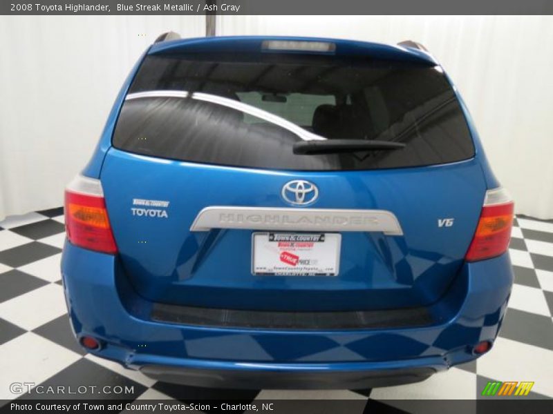 Blue Streak Metallic / Ash Gray 2008 Toyota Highlander