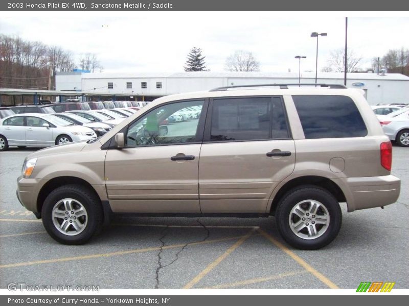 Sandstone Metallic / Saddle 2003 Honda Pilot EX 4WD