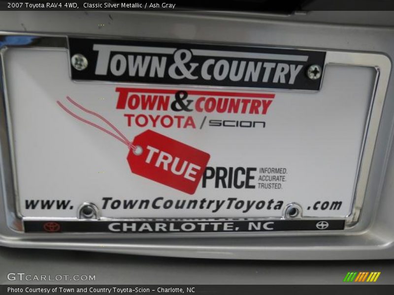Classic Silver Metallic / Ash Gray 2007 Toyota RAV4 4WD