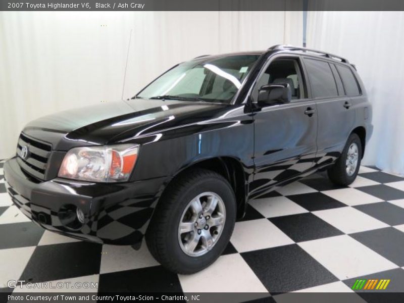 Black / Ash Gray 2007 Toyota Highlander V6
