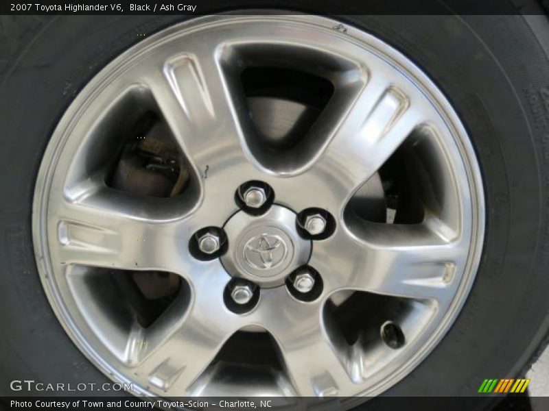 Black / Ash Gray 2007 Toyota Highlander V6