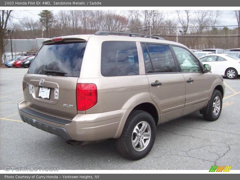 Sandstone Metallic / Saddle 2003 Honda Pilot EX 4WD