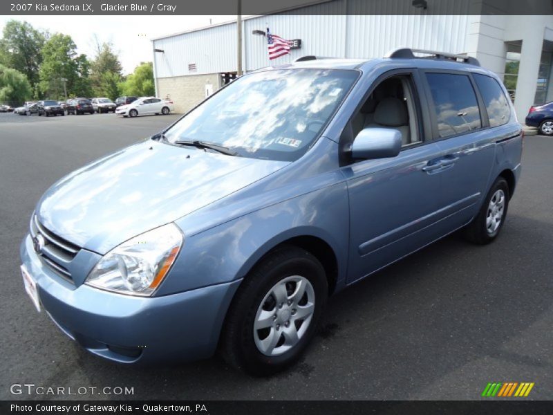 Glacier Blue / Gray 2007 Kia Sedona LX