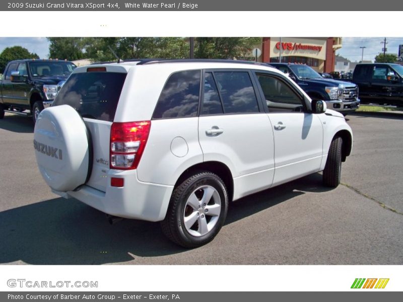 White Water Pearl / Beige 2009 Suzuki Grand Vitara XSport 4x4
