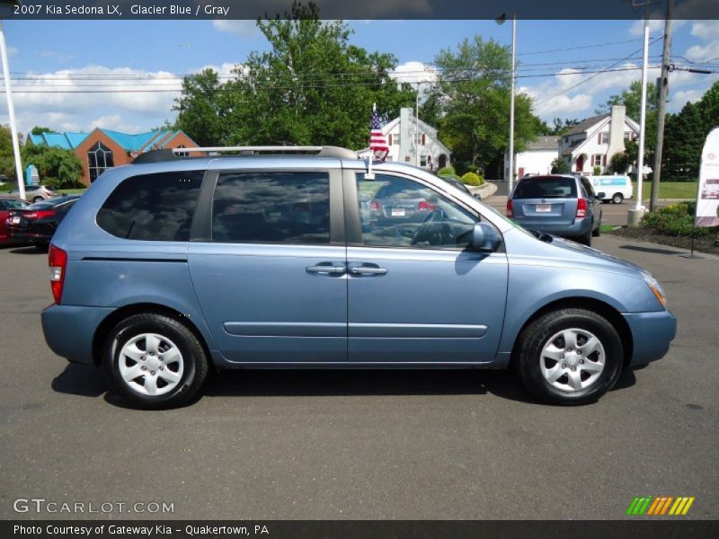 Glacier Blue / Gray 2007 Kia Sedona LX