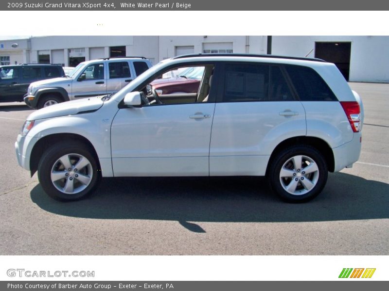 White Water Pearl / Beige 2009 Suzuki Grand Vitara XSport 4x4