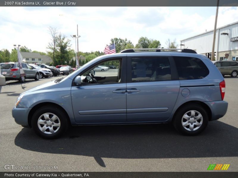 Glacier Blue / Gray 2007 Kia Sedona LX