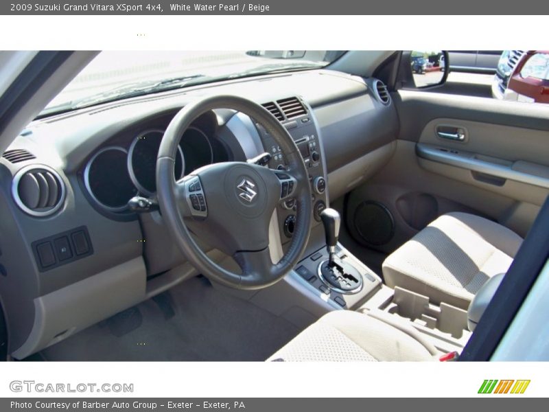 White Water Pearl / Beige 2009 Suzuki Grand Vitara XSport 4x4