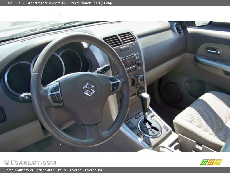 White Water Pearl / Beige 2009 Suzuki Grand Vitara XSport 4x4