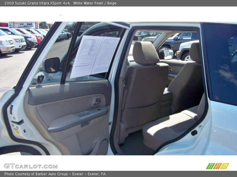 White Water Pearl / Beige 2009 Suzuki Grand Vitara XSport 4x4