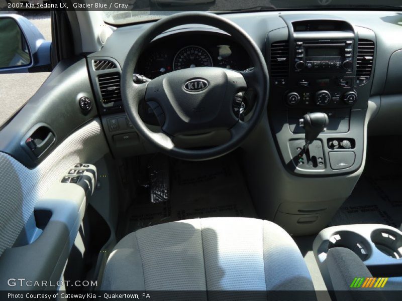 Glacier Blue / Gray 2007 Kia Sedona LX