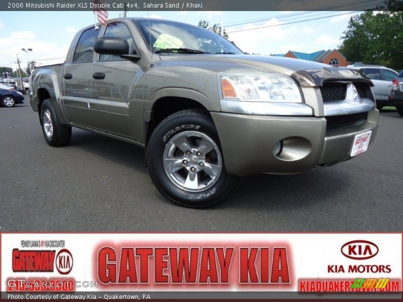 Sahara Sand / Khaki 2006 Mitsubishi Raider XLS Double Cab 4x4