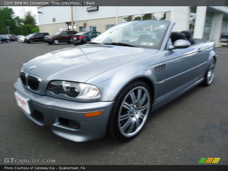 Silver Grey Metallic / Black 2005 BMW M3 Convertible