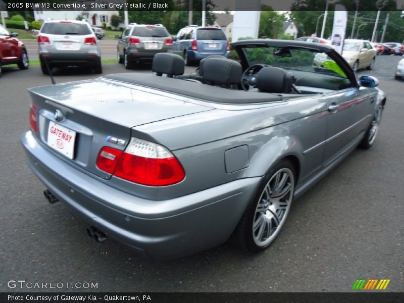 Silver Grey Metallic / Black 2005 BMW M3 Convertible