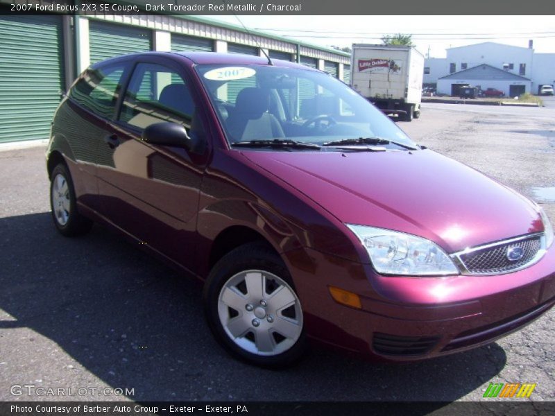 Dark Toreador Red Metallic / Charcoal 2007 Ford Focus ZX3 SE Coupe