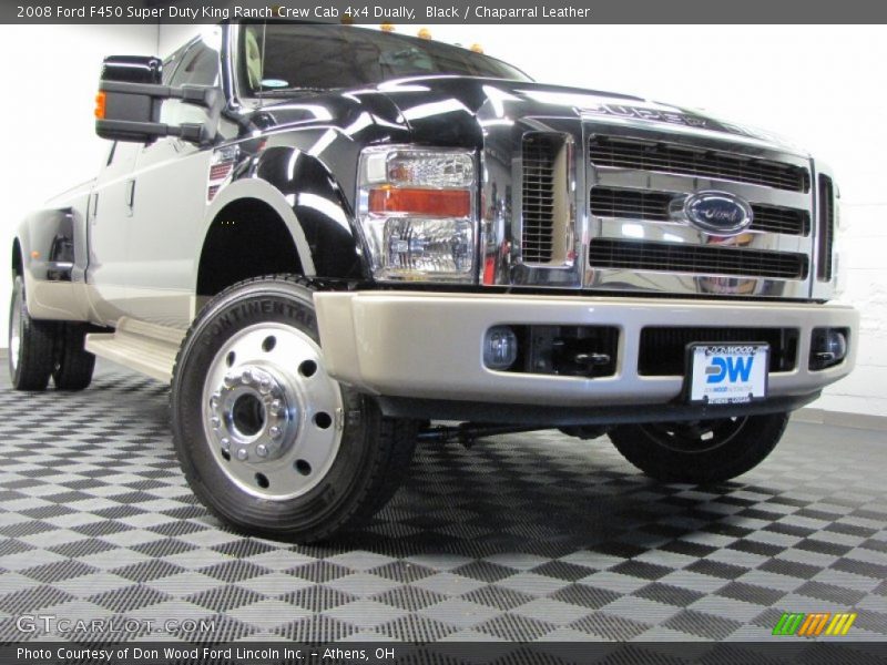 Black / Chaparral Leather 2008 Ford F450 Super Duty King Ranch Crew Cab 4x4 Dually