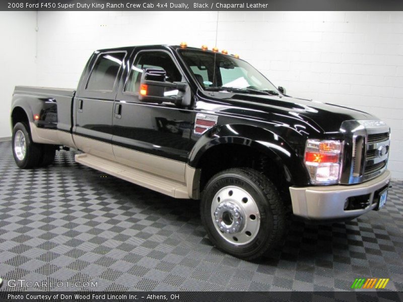 Front 3/4 View of 2008 F450 Super Duty King Ranch Crew Cab 4x4 Dually