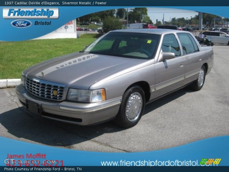 Silvermist Metallic / Pewter 1997 Cadillac DeVille d'Elegance