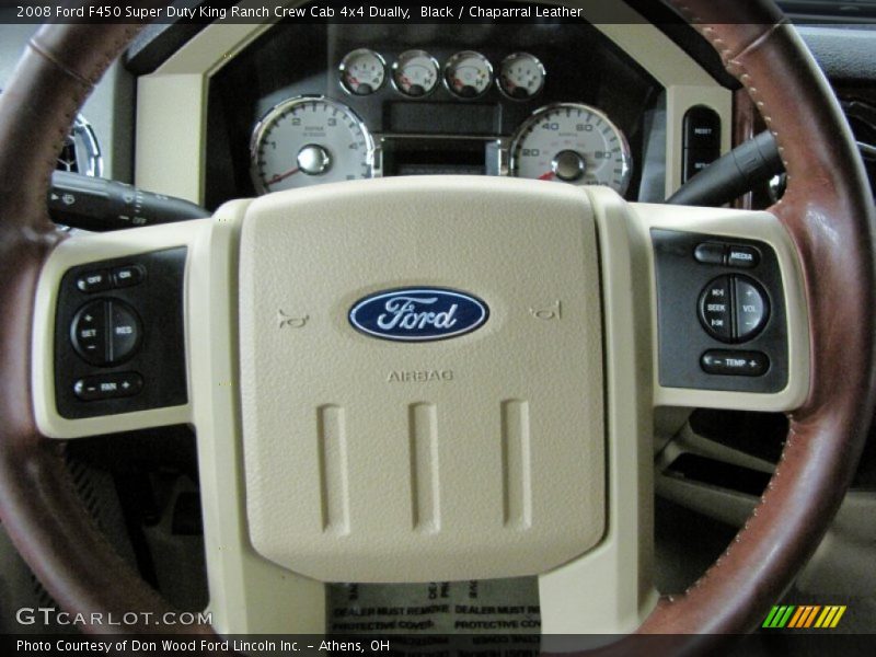  2008 F450 Super Duty King Ranch Crew Cab 4x4 Dually Steering Wheel