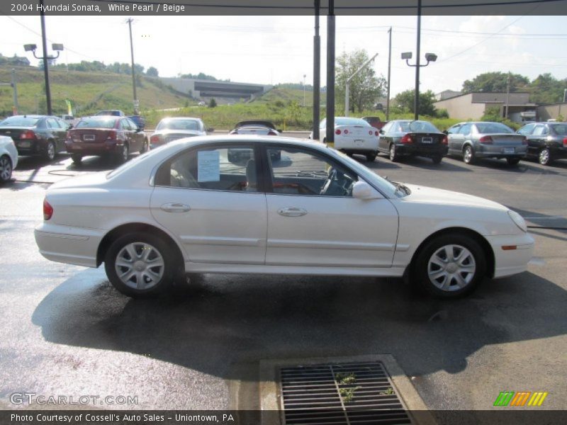 White Pearl / Beige 2004 Hyundai Sonata