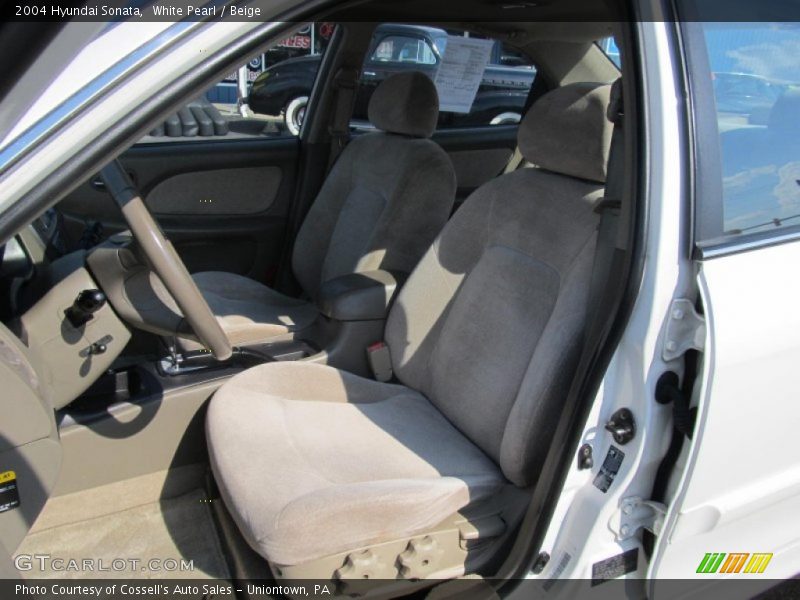 White Pearl / Beige 2004 Hyundai Sonata