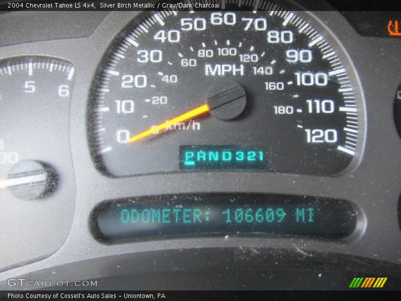 Silver Birch Metallic / Gray/Dark Charcoal 2004 Chevrolet Tahoe LS 4x4