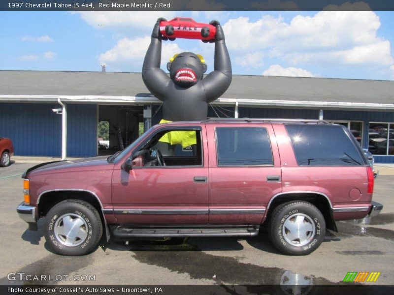Red Maple Metallic / Red 1997 Chevrolet Tahoe LS 4x4
