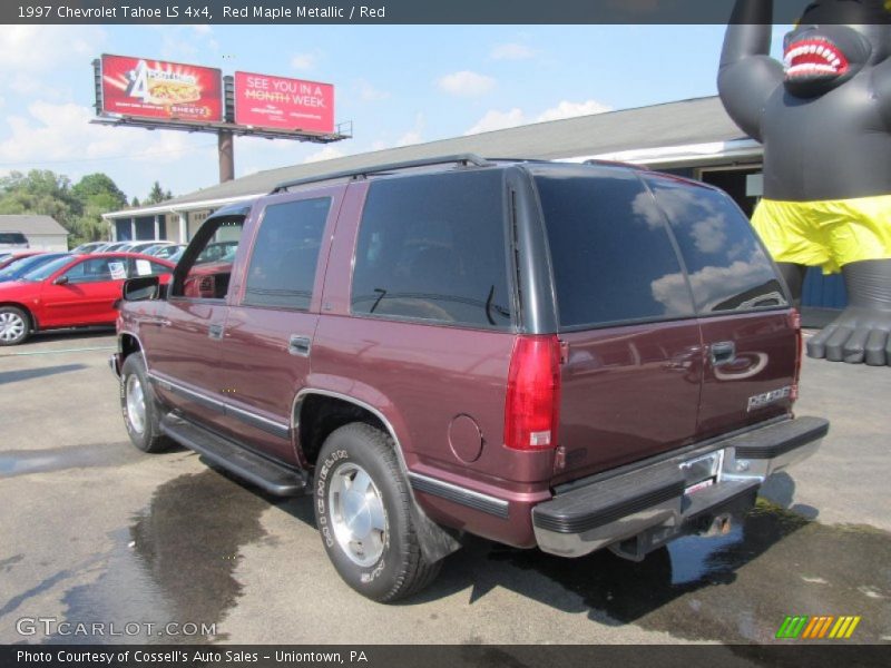 Red Maple Metallic / Red 1997 Chevrolet Tahoe LS 4x4