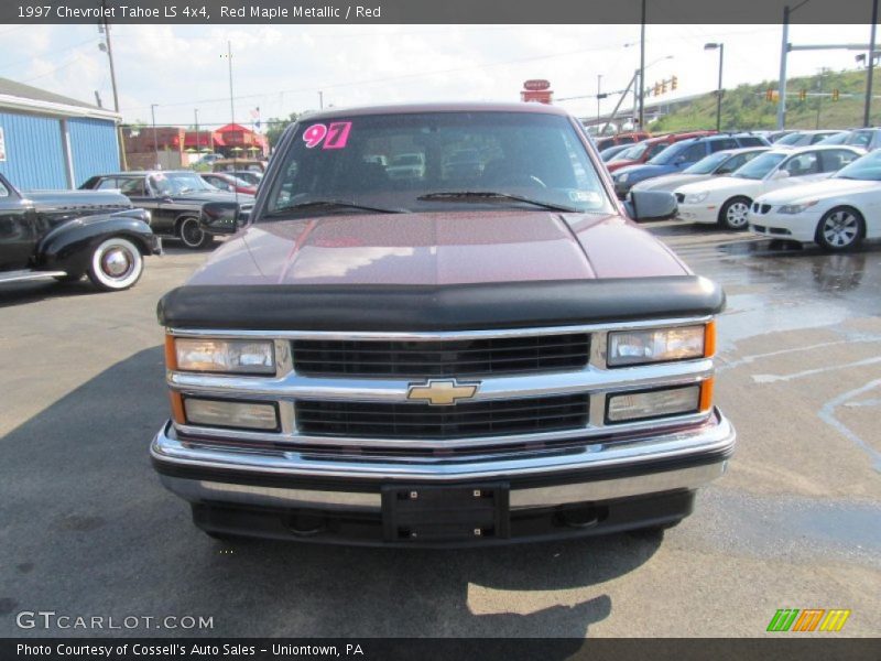 Red Maple Metallic / Red 1997 Chevrolet Tahoe LS 4x4