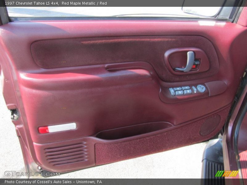 Red Maple Metallic / Red 1997 Chevrolet Tahoe LS 4x4