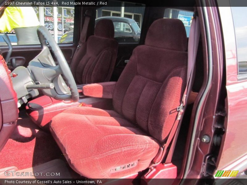 Red Maple Metallic / Red 1997 Chevrolet Tahoe LS 4x4