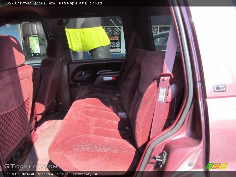 Red Maple Metallic / Red 1997 Chevrolet Tahoe LS 4x4
