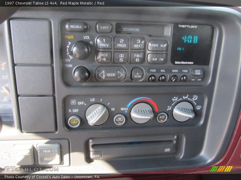 Red Maple Metallic / Red 1997 Chevrolet Tahoe LS 4x4