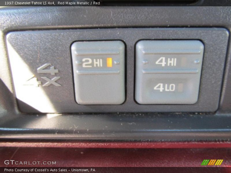 Red Maple Metallic / Red 1997 Chevrolet Tahoe LS 4x4
