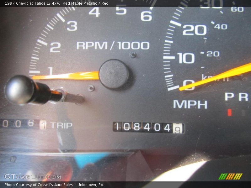 Red Maple Metallic / Red 1997 Chevrolet Tahoe LS 4x4