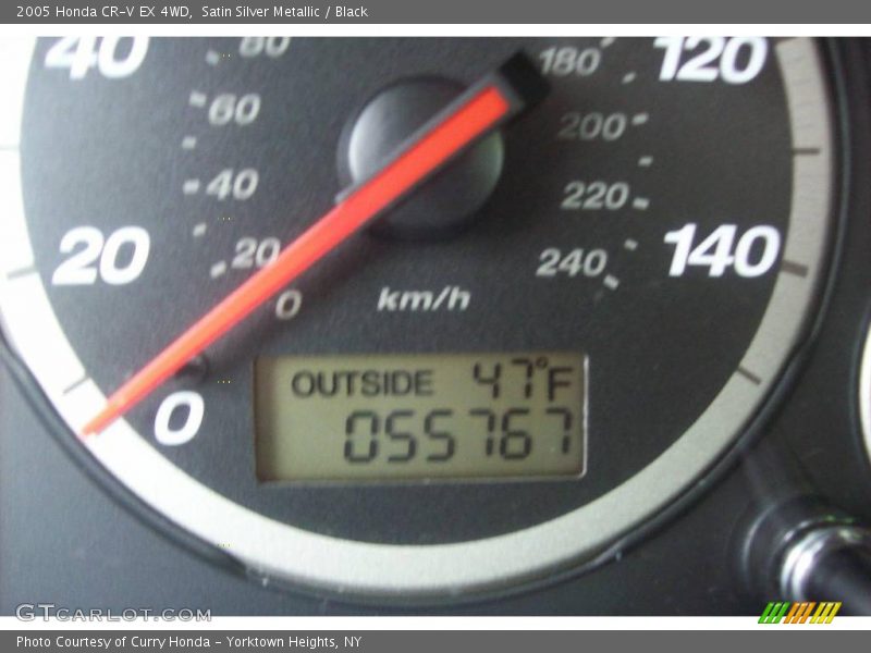 Satin Silver Metallic / Black 2005 Honda CR-V EX 4WD